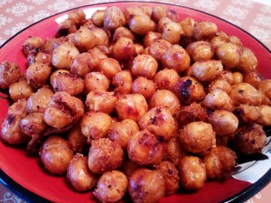 Roasted Spicy Chickpeas–Middle Eastern Style