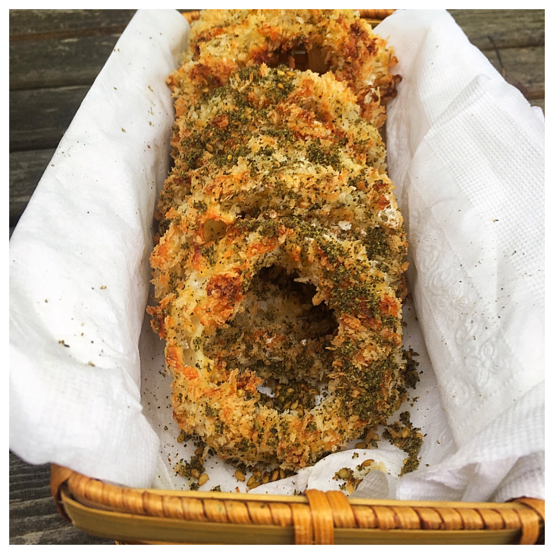 “ZONION RINGS” Za’atar Onion Rings!